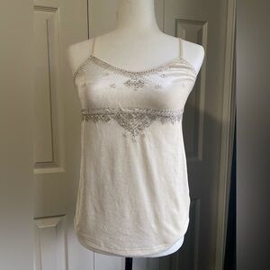 Ralph Lauren Denim and Supply Beaded Camisole Velvet Holiday Glam Tank Top